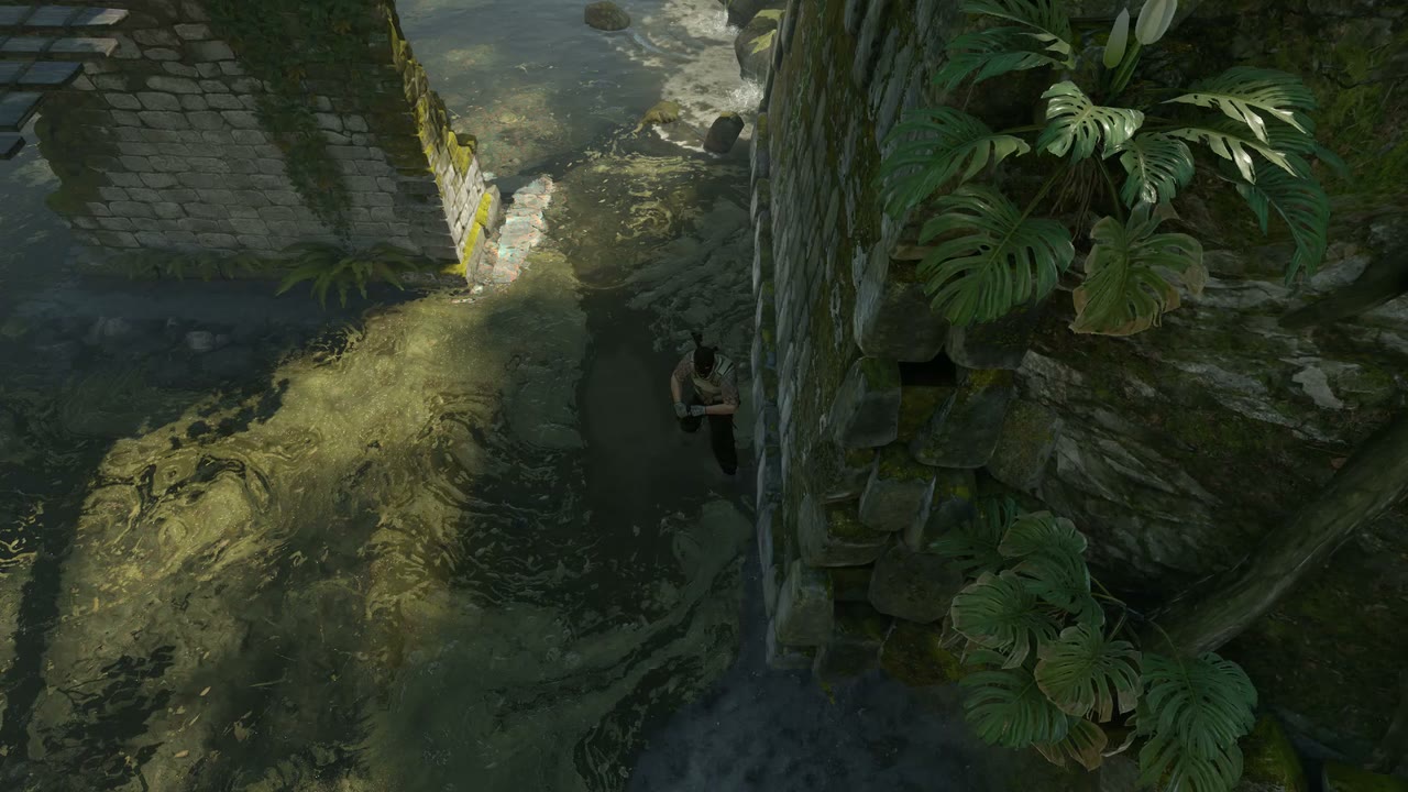 Third-person view of the setup position