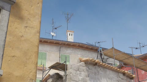 Close-up of the aim point just before the throw