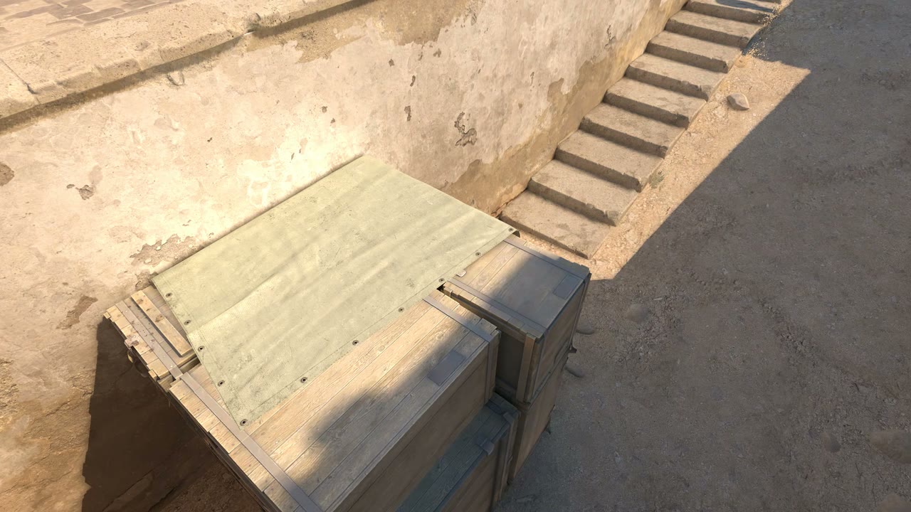 Third-person view of the setup position