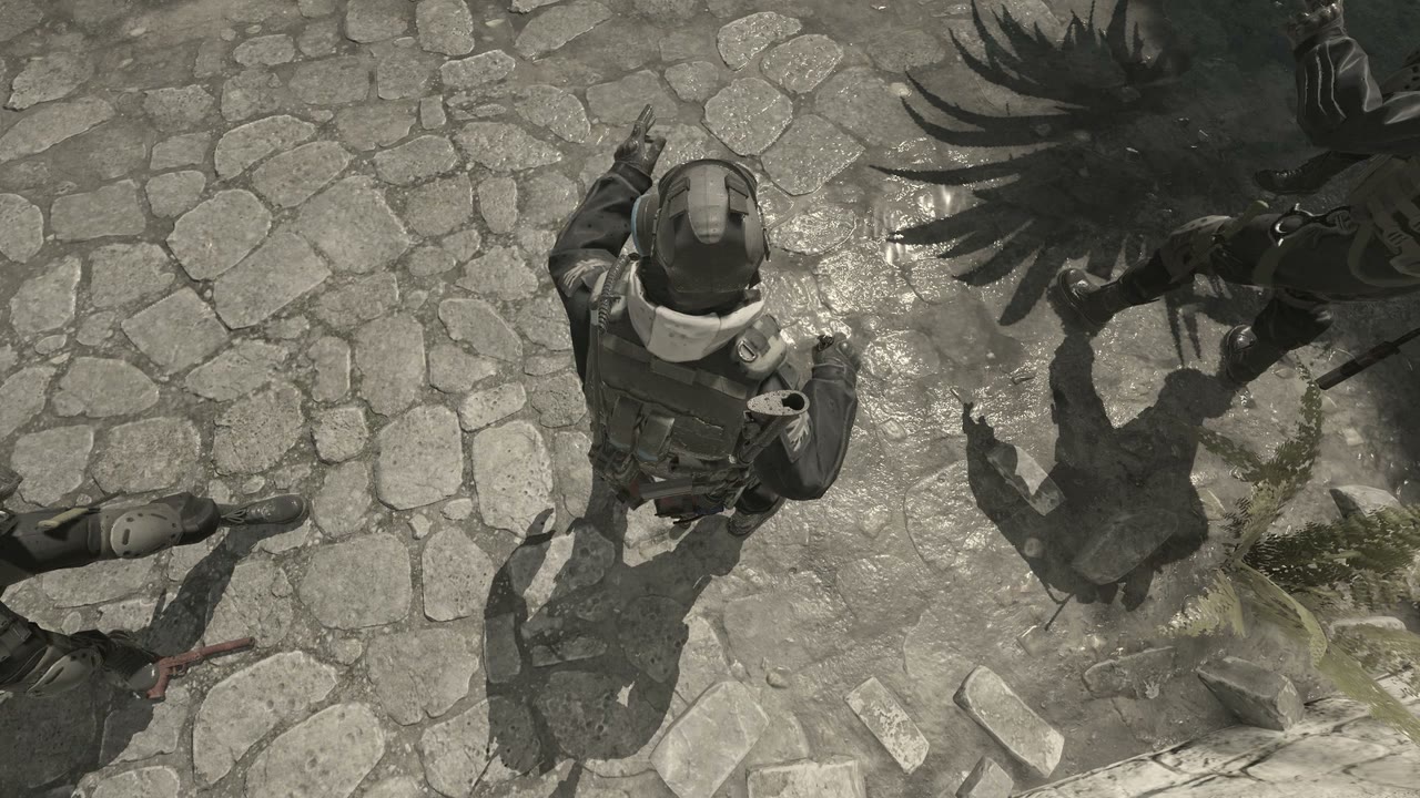 Third-person view of the setup position
