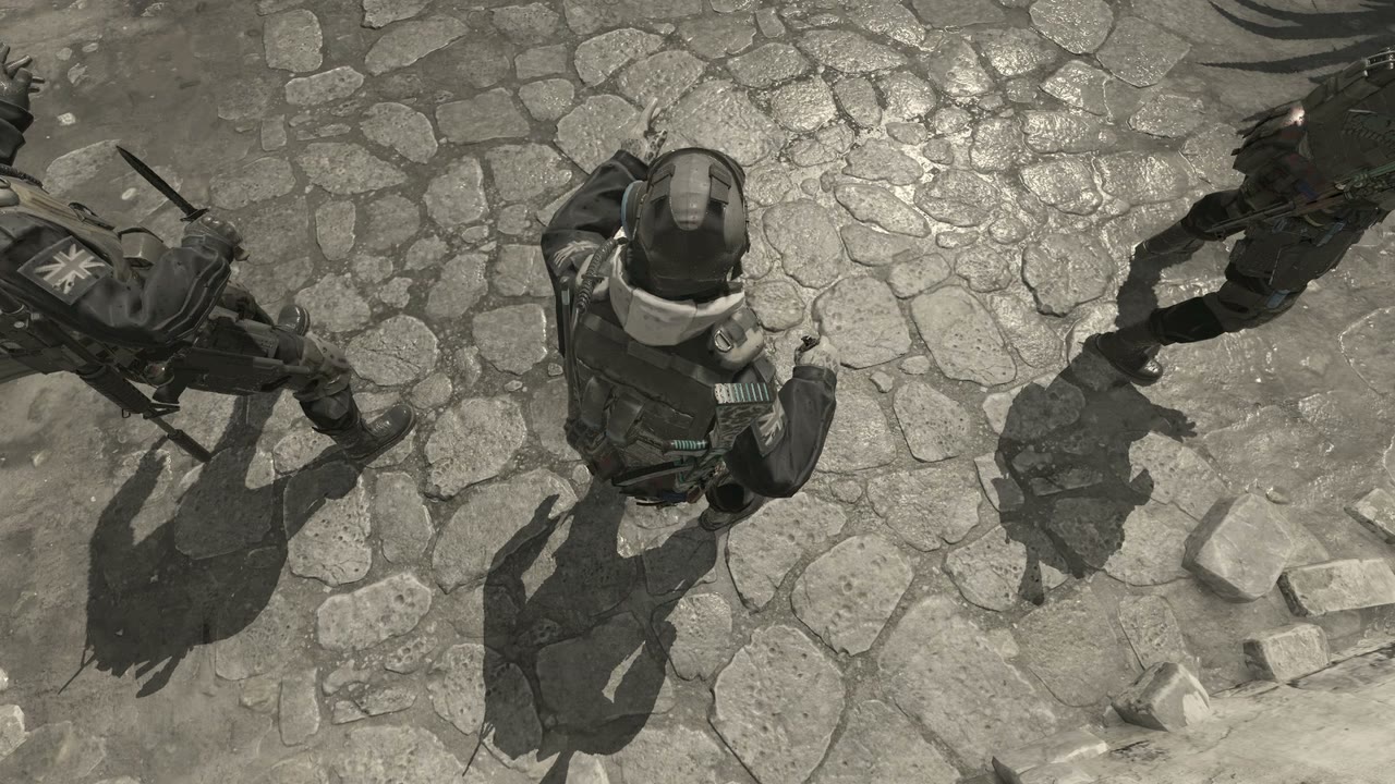 Third-person view of the setup position