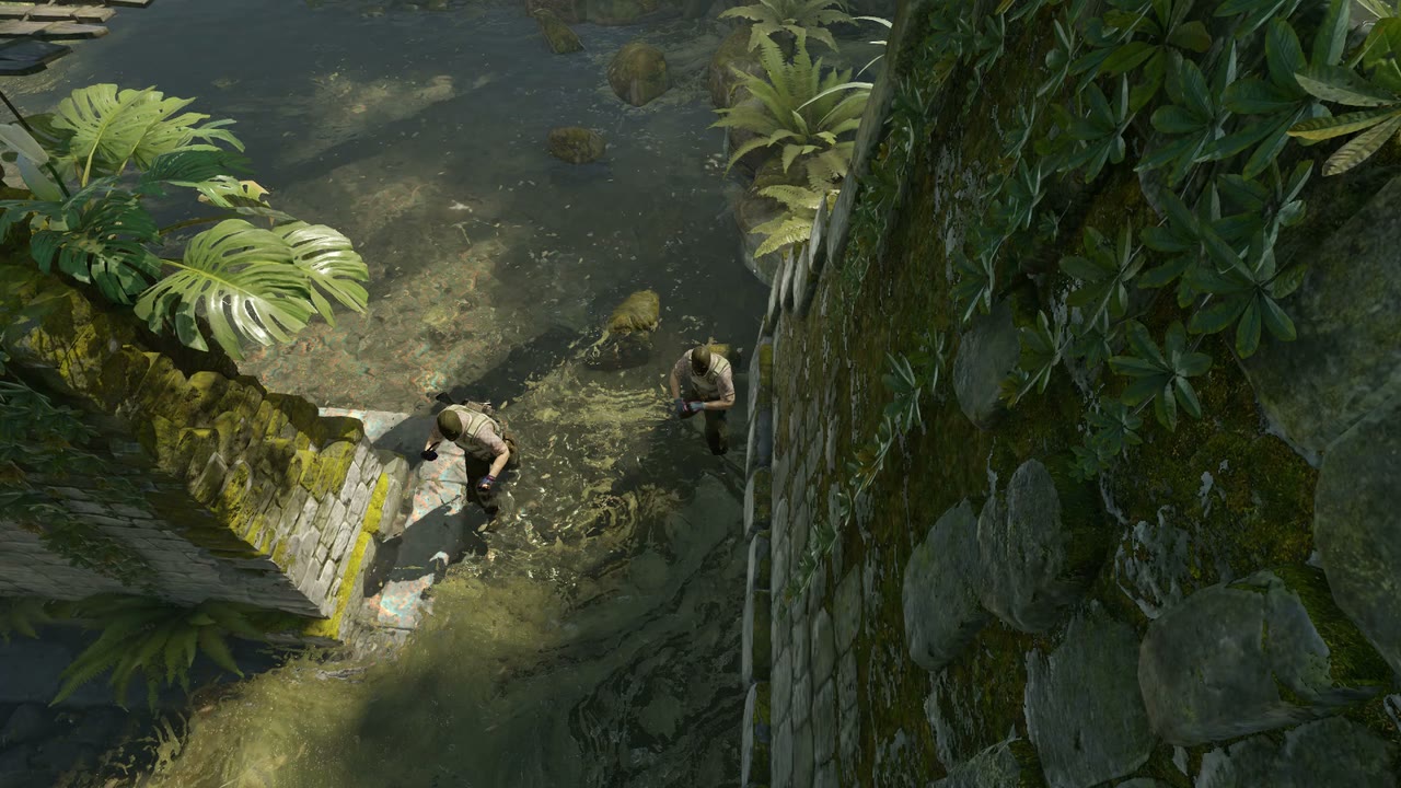 Third-person view of the setup position