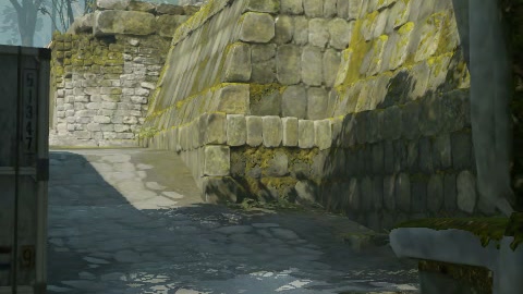 Close-up of the aim point just before the throw