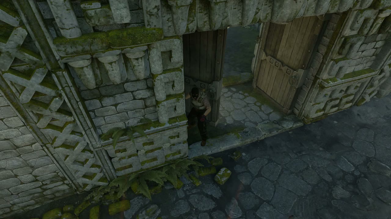 Third-person view of the setup position