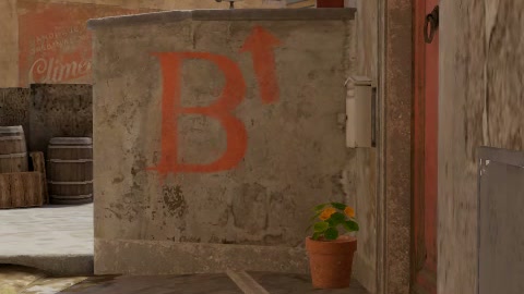 Close-up of the aim point just before the throw