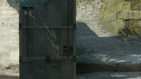 Close-up of the aim point just before the throw