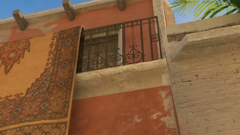 Close-up of the aim point just before the throw