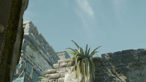 Close-up of the aim point just before the throw