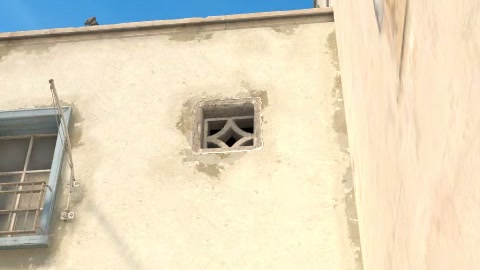 Close-up of the aim point just before the throw