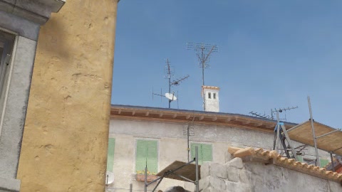 Close-up of the aim point just before the throw