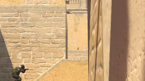 Close-up of the aim point just before the throw