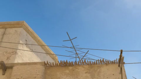Close-up of the aim point just before the throw