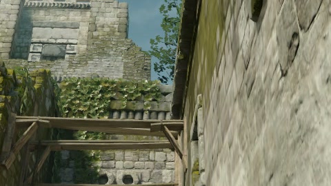 Close-up of the aim point just before the throw