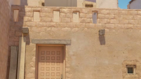 Close-up of the aim point just before the throw