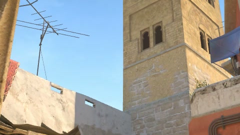 Close-up of the aim point just before the throw