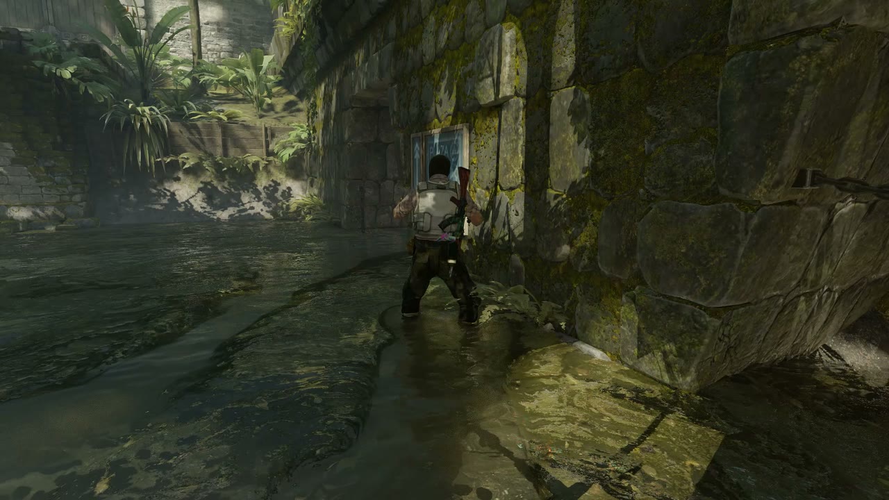 Third-person view of the setup position