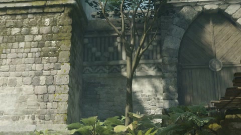 Close-up of the aim point just before the throw