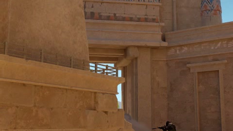 Close-up of the aim point just before the throw