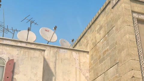 Close-up of the aim point just before the throw