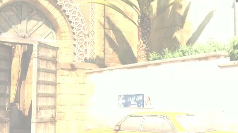 Close-up of the aim point just before the throw