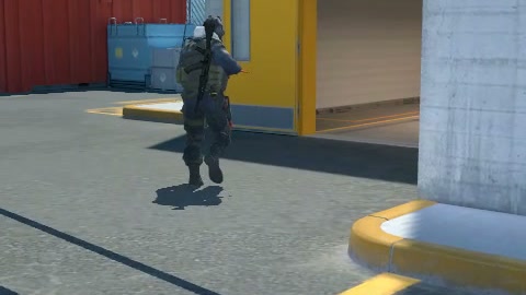 Close-up of the aim point just before the throw