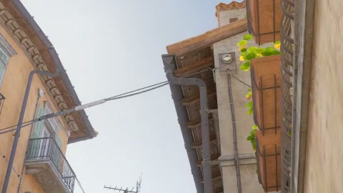 Close-up of the aim point just before the throw