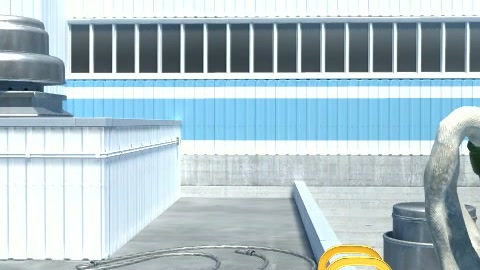 Close-up of the aim point just before the throw