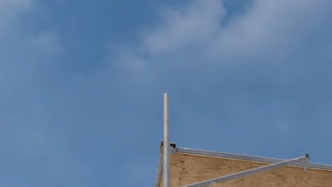 Close-up of the aim point just before the throw