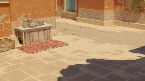 Close-up of the aim point just before the throw