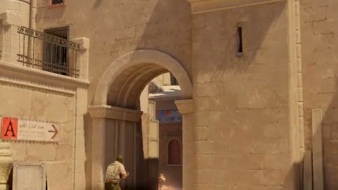 Close-up of the aim point just before the throw