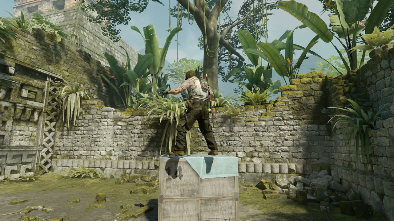 Third-person view of the setup position
