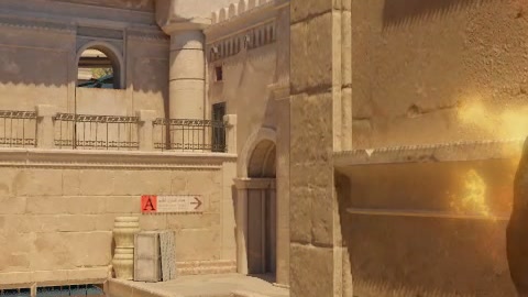 Close-up of the aim point just before the throw
