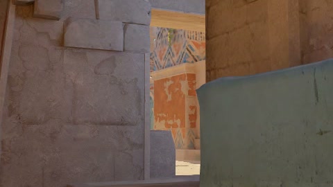 Close-up of the aim point just before the throw