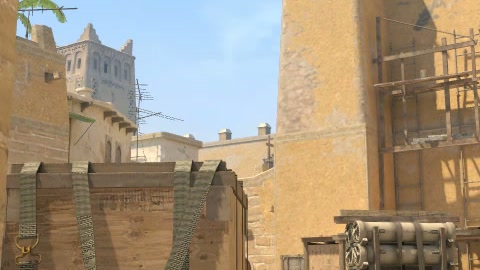 Close-up of the aim point just before the throw