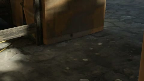 Close-up of the aim point just before the throw