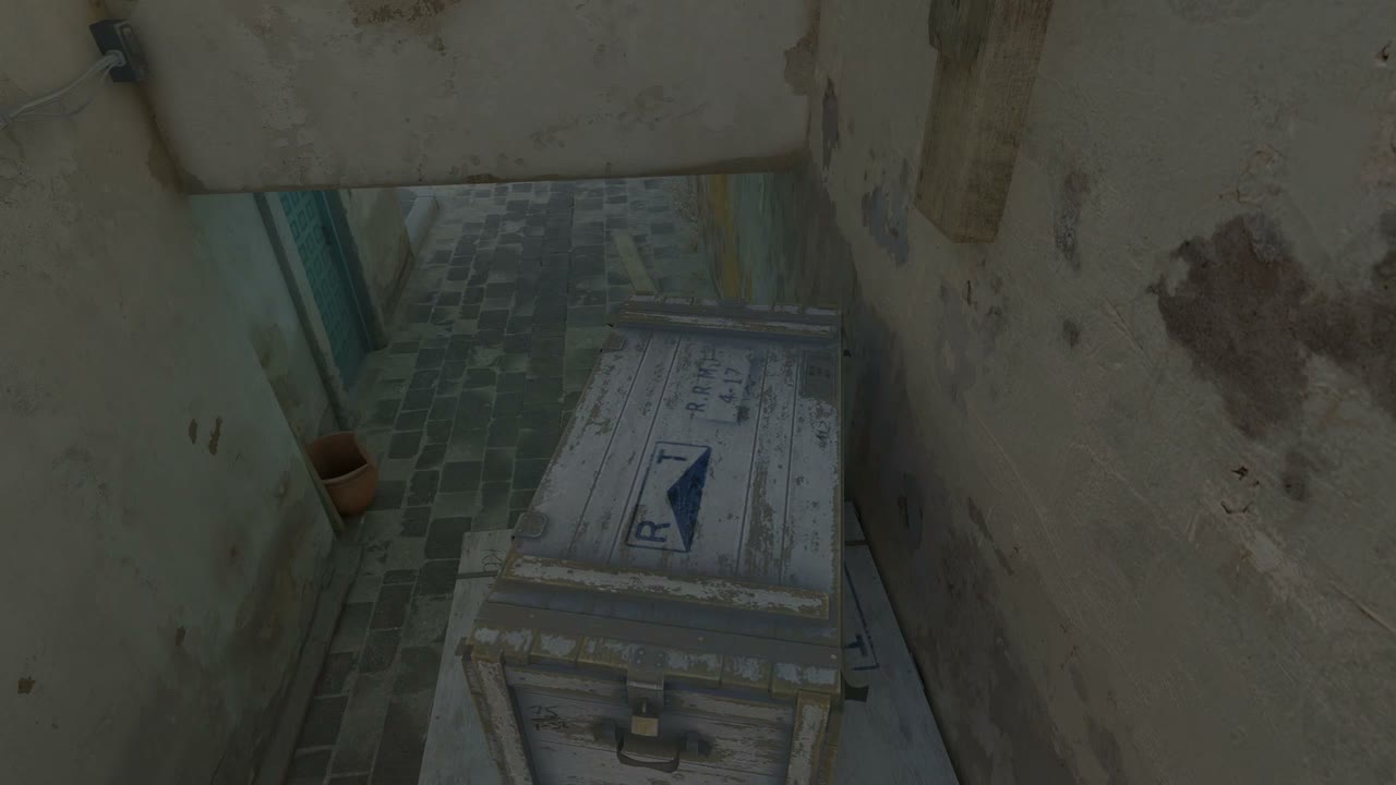 Third-person view of the setup position