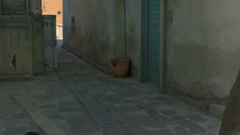 Close-up of the aim point just before the throw