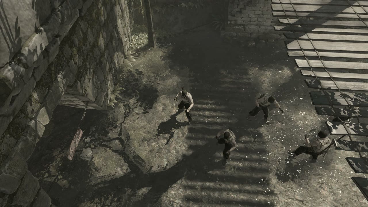 Third-person view of the setup position