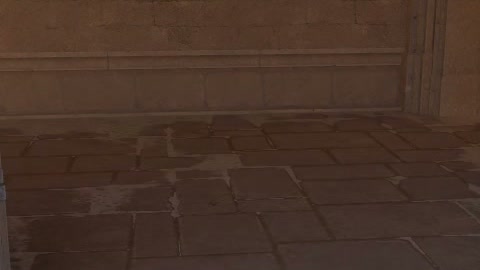 Close-up of the aim point just before the throw
