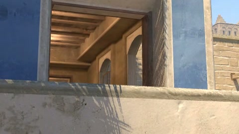 Close-up of the aim point just before the throw