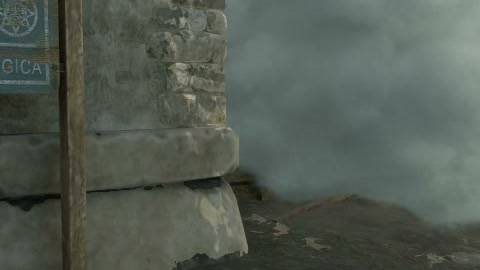 Close-up of the aim point just before the throw