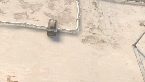 Close-up of the aim point just before the throw