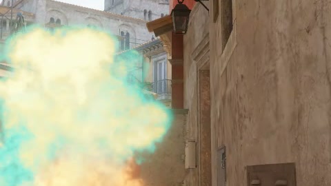 Close-up of the aim point just before the throw