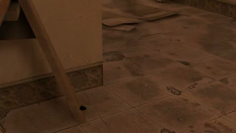 Close-up of the aim point just before the throw