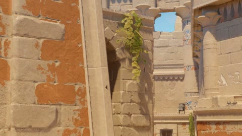 Close-up of the aim point just before the throw