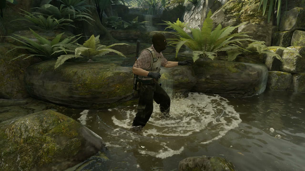 Third-person view of the setup position