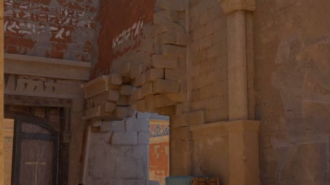 Close-up of the aim point just before the throw