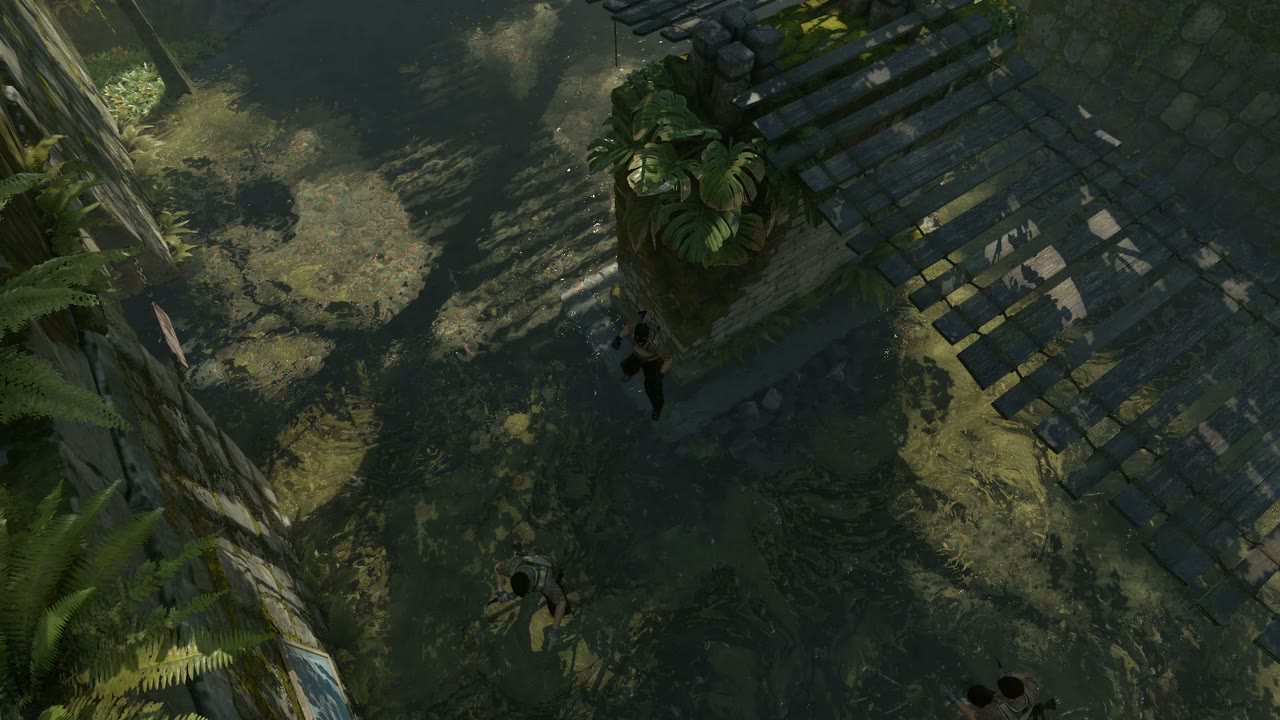Third-person view of the setup position