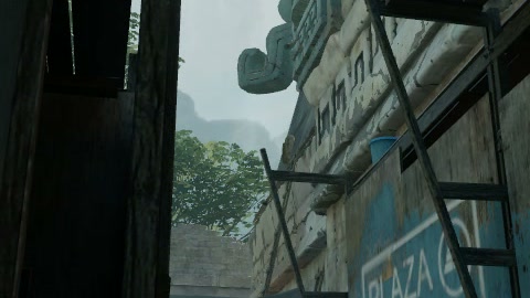Close-up of the aim point just before the throw