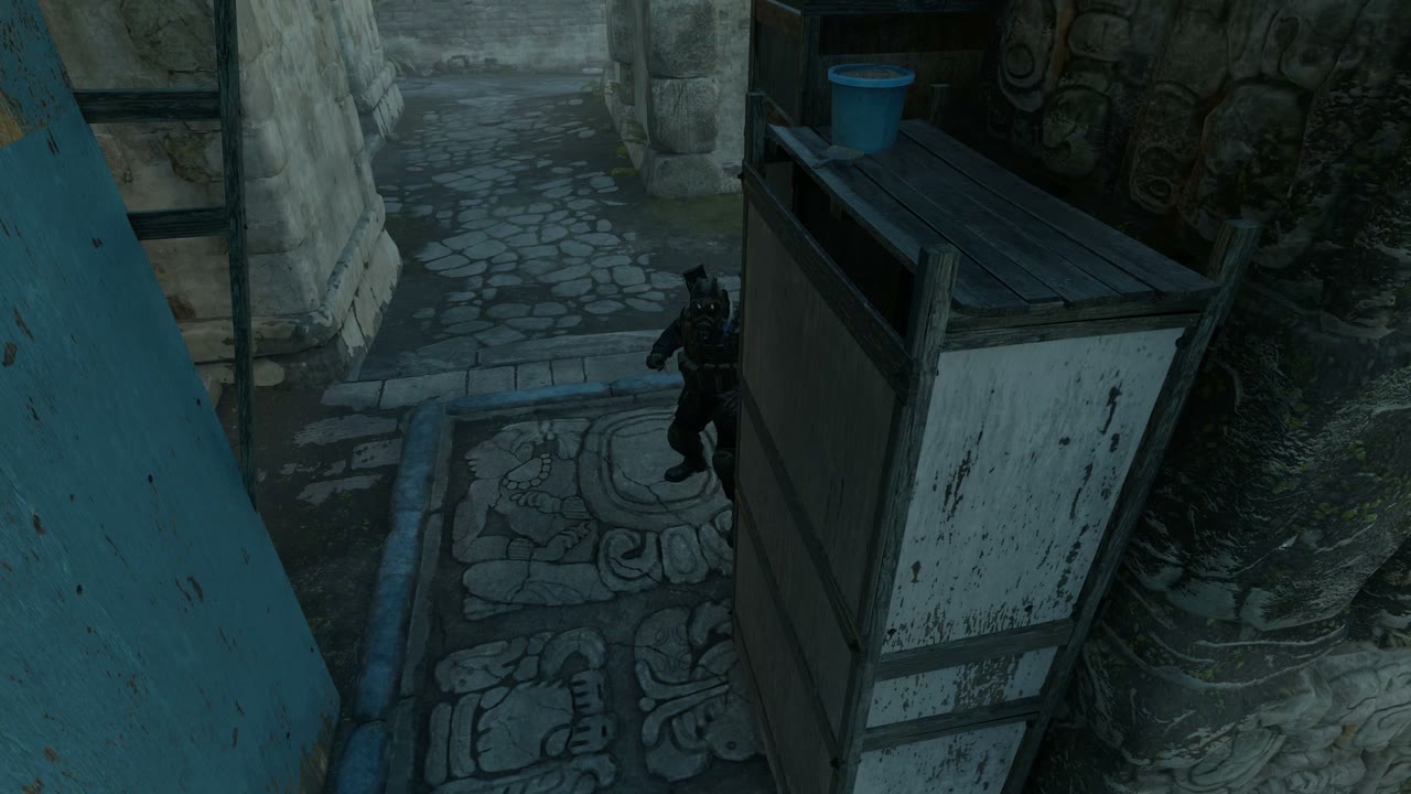 Third-person view of the setup position